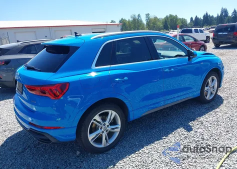 2020 Audi Q3 Premium 45 Tfsi S Line Quattro Tiptronic z USA, uszkodzony, nr VIN WA1DECF34L1048163